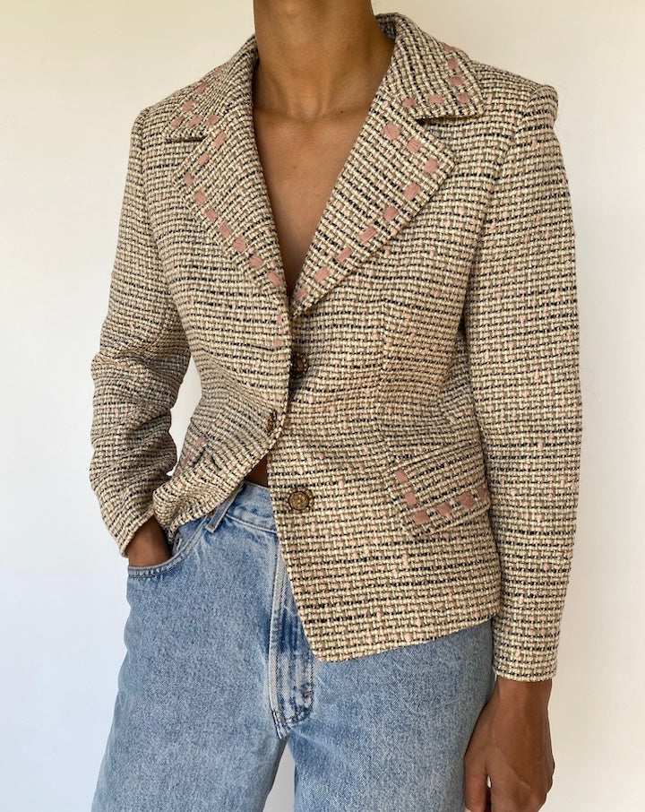 VINTAGE TWEED BLAZER 3158