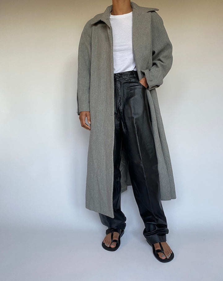 VINTAGE GREY LONG COAT 2651