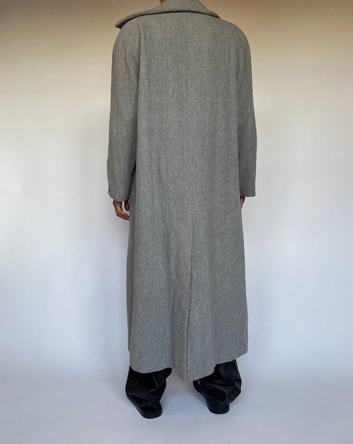 VINTAGE GREY LONG COAT 2651