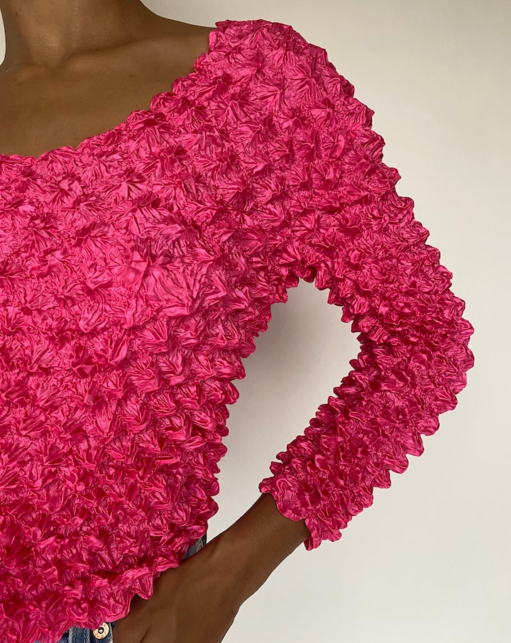 VINTAGE HOT PINK 3D TOP 783