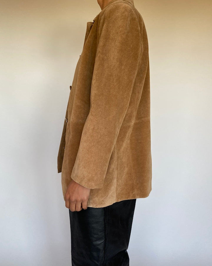 BROWN SUEDE LEATHER JACKET 2654