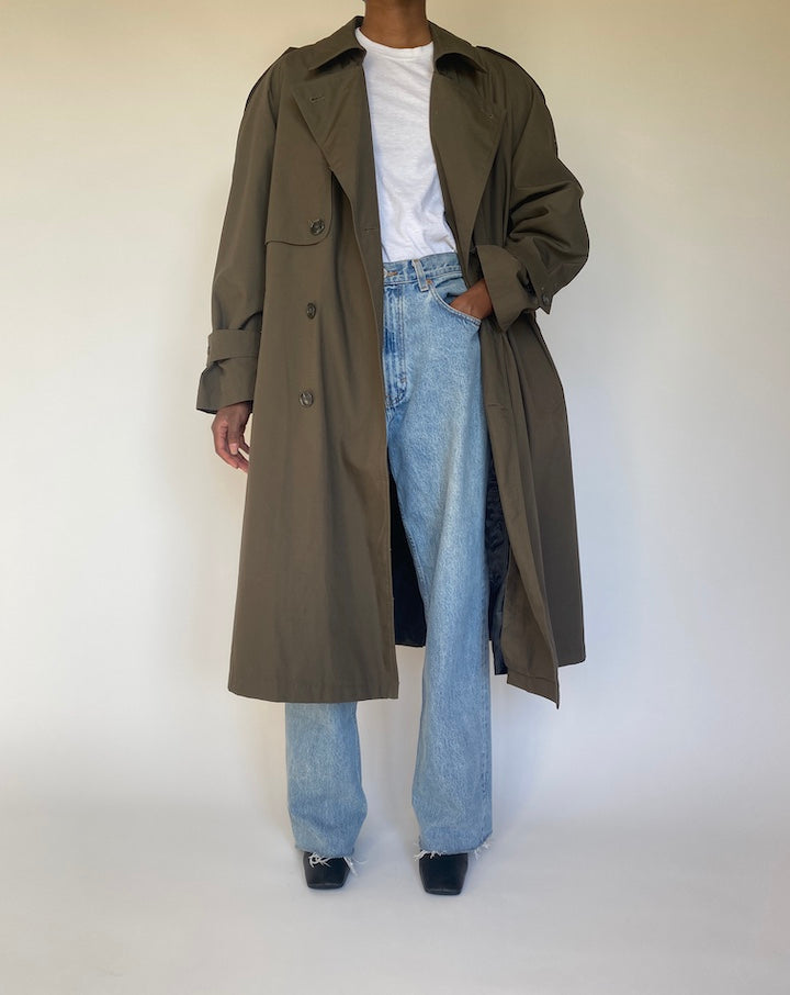 VINTAGE OVERSIZED TRENCH COAT 4090