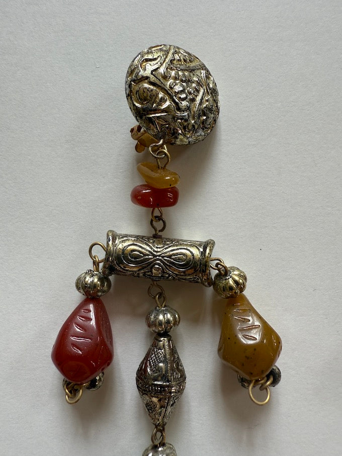 Vintage Boho Tribal Dangle Earrings