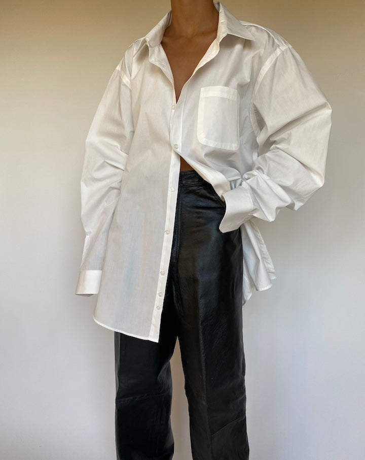 VINTAGE WHITE OVERSIZED SHIRT 2660