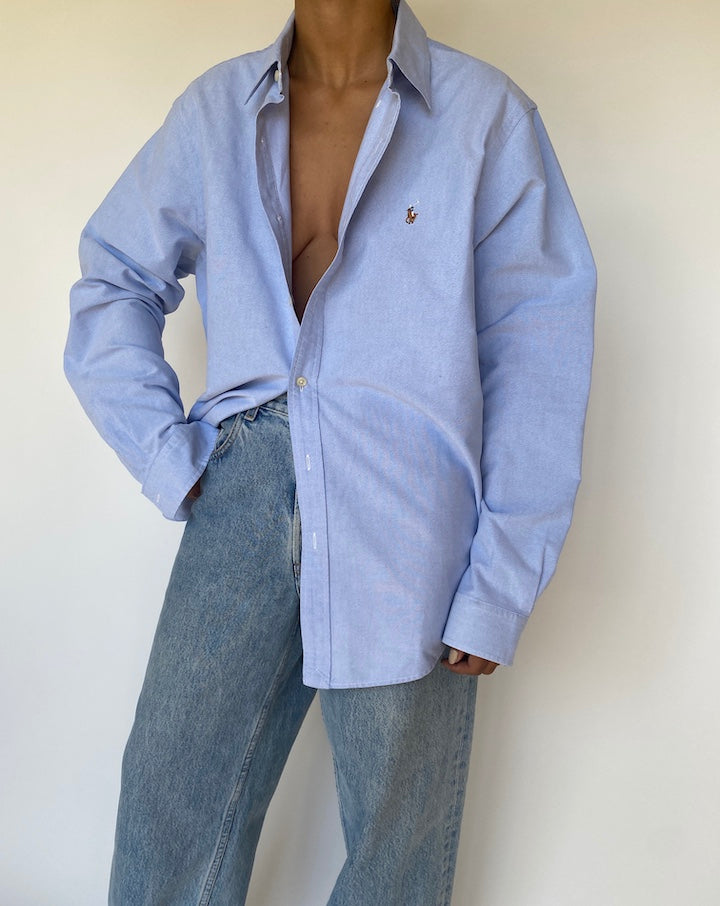 VINTAGE LIGHT BLUE RALPH LAUREN SHIRT 3175