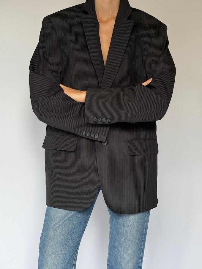 Vintage Pinstripe Blazer 6550