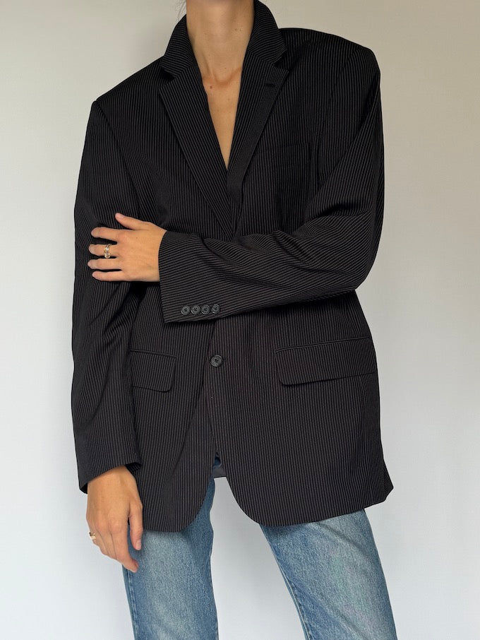 Vintage Pinstripe Blazer 6550