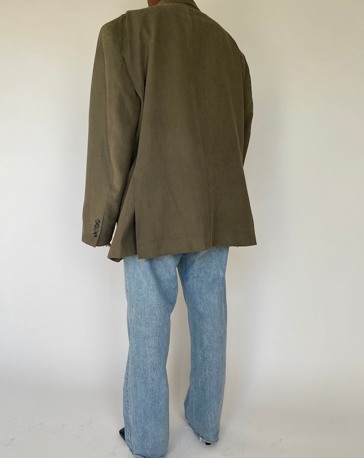 VINTAGE OVERSIZED GREEN BLAZER 4105