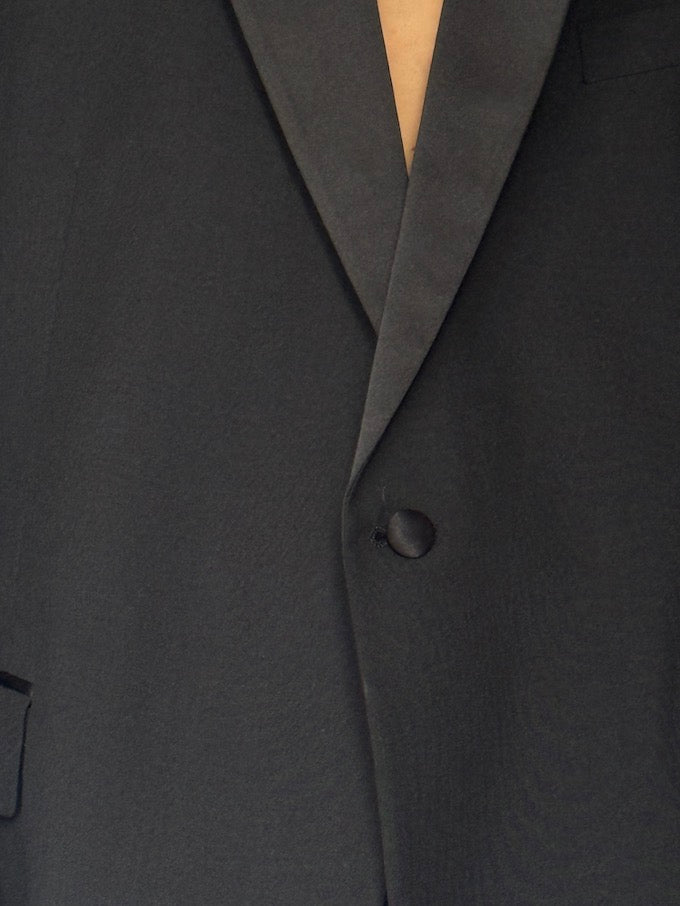 Vintage Single-Breasted Blazer black 6465