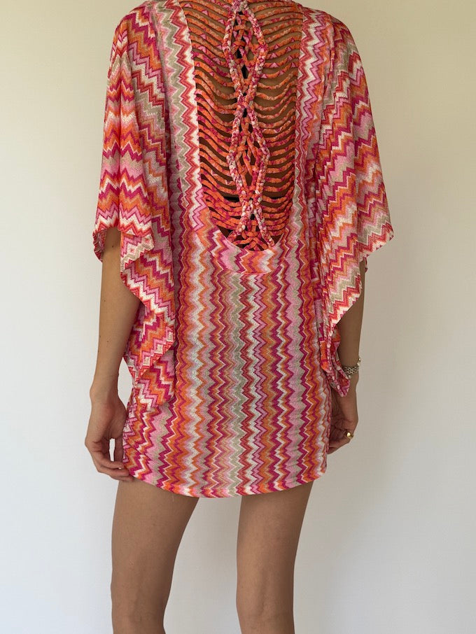 Vintage Zigzag Cover-Up Dress 6184