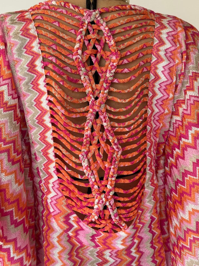 Vintage Zigzag Cover-Up Dress 6184