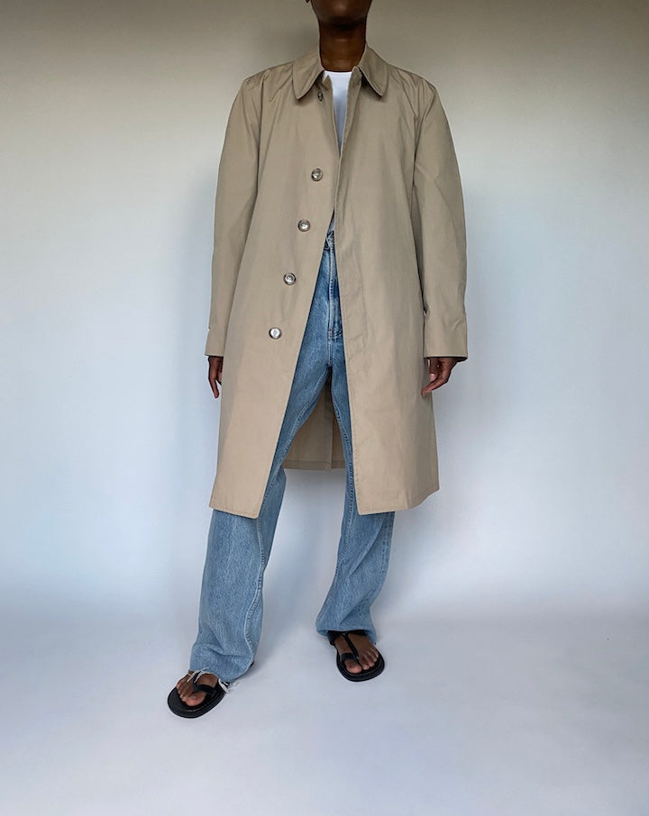 VINTAGE BEIGE LONG COAT 3604