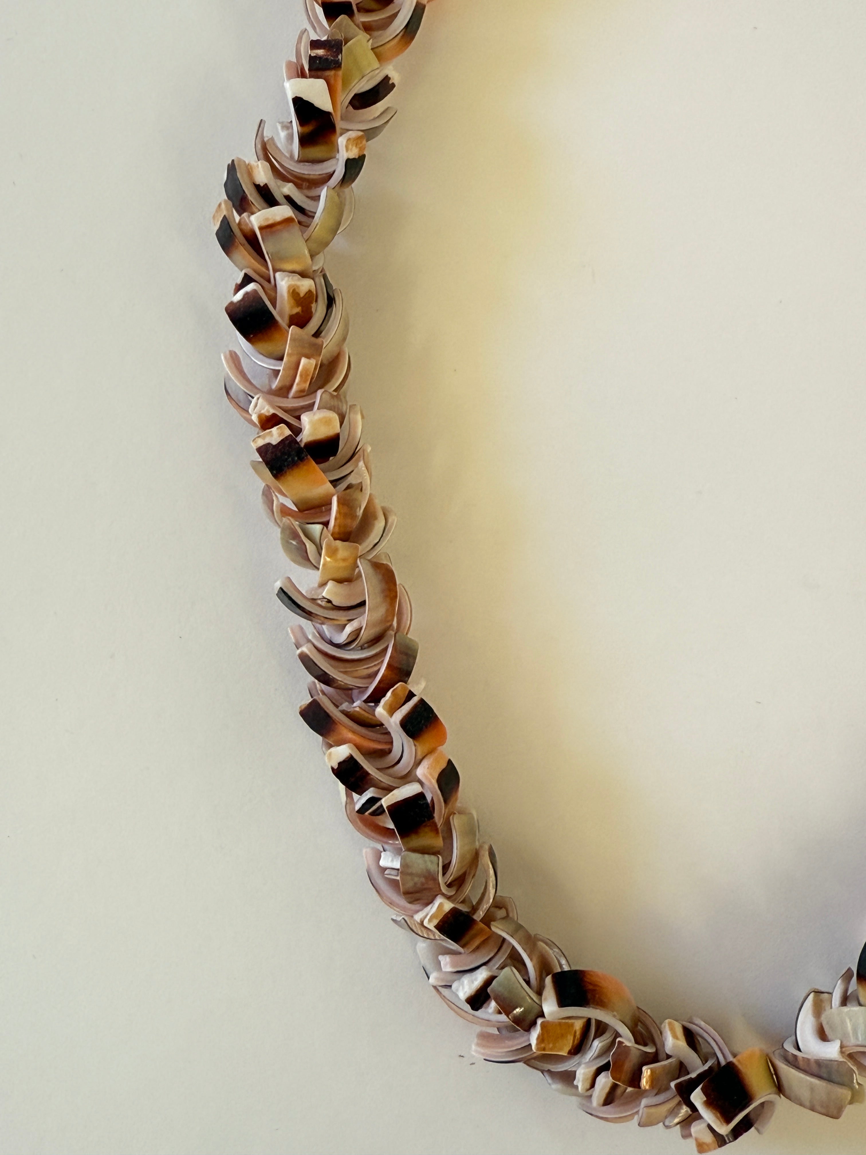 Vintage Shell Cluster Statement Necklace