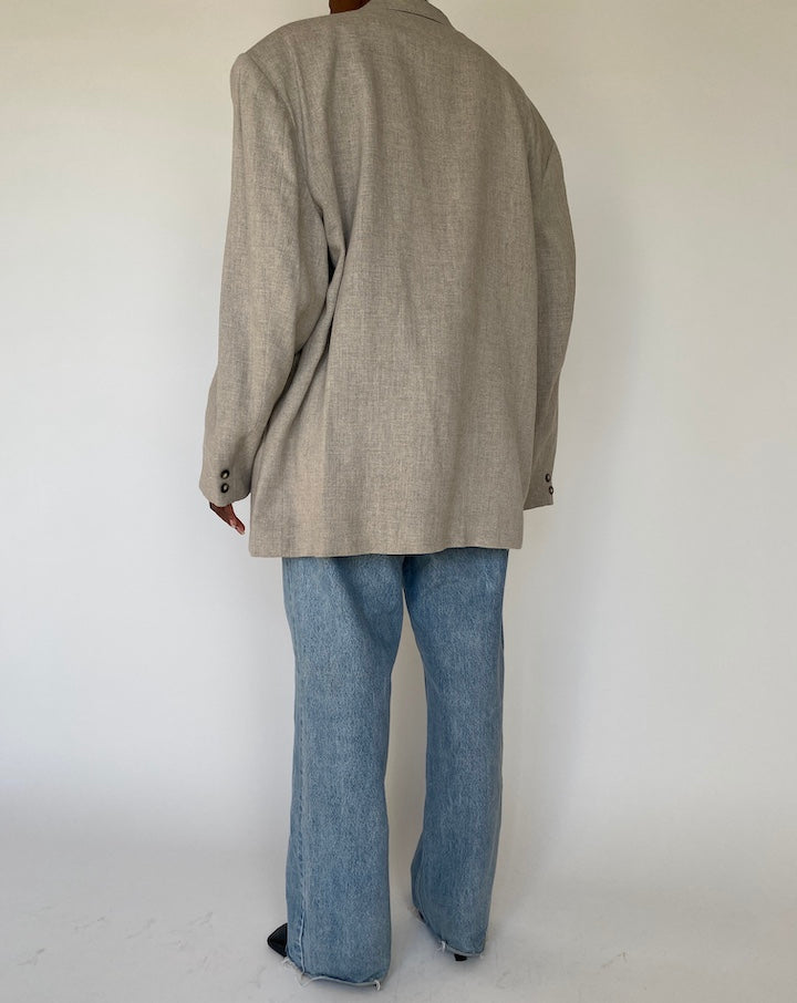 VINTAGE OVERSIZED BEIGE BLAZER 4108