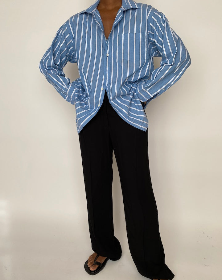 VINTAGE BLUE STRIPED SHIRT 1999