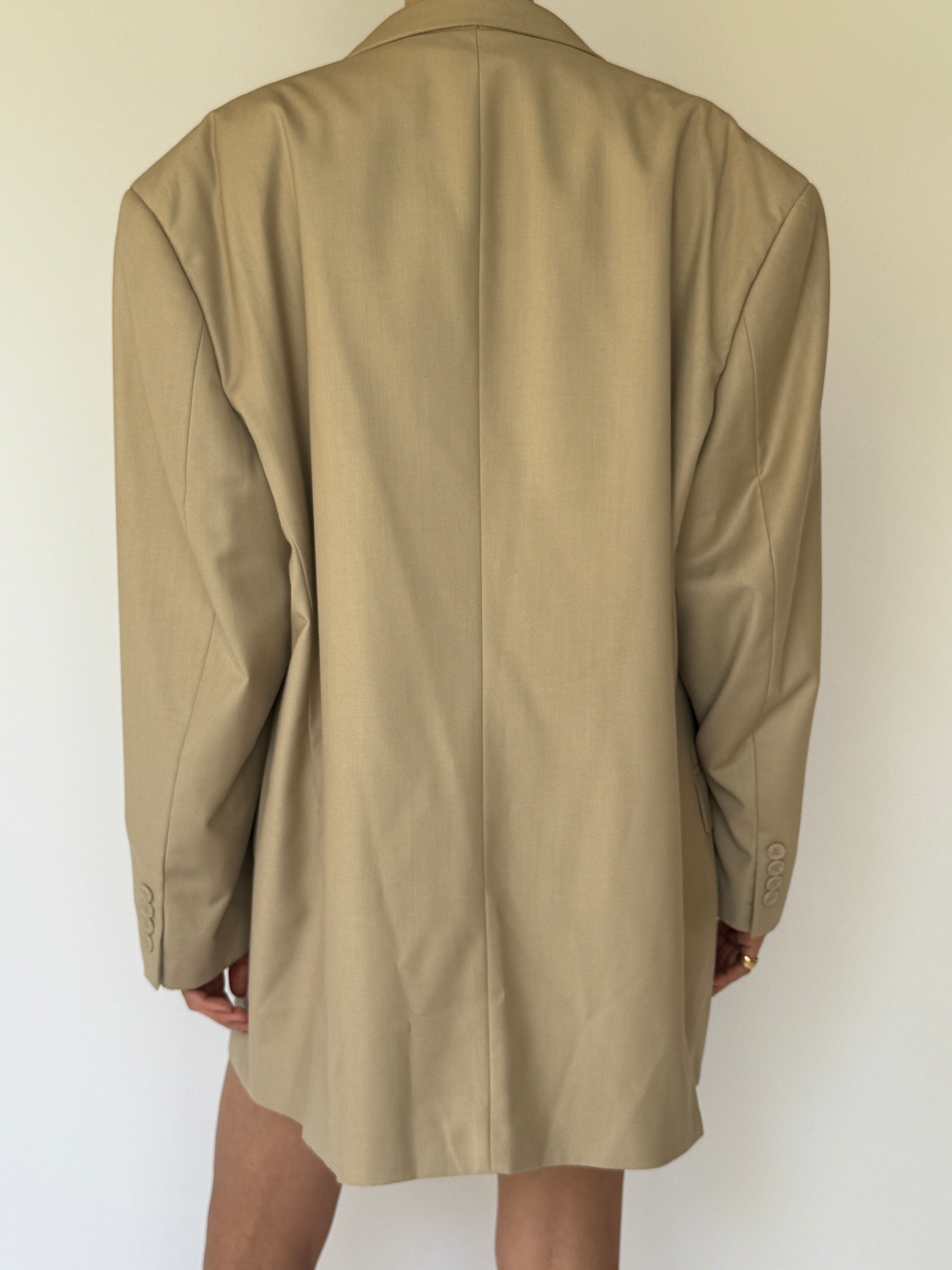 Vintage Oversized Blazer Beige 5738