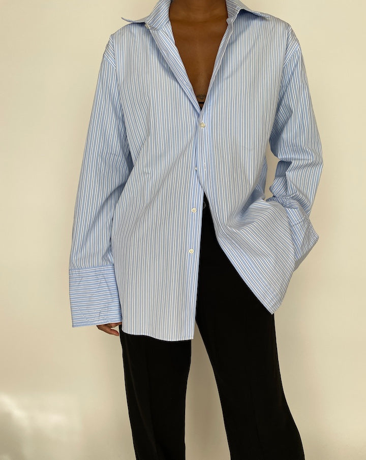 VINTAGE BLUE HUGO BOSS SHIRT 2007