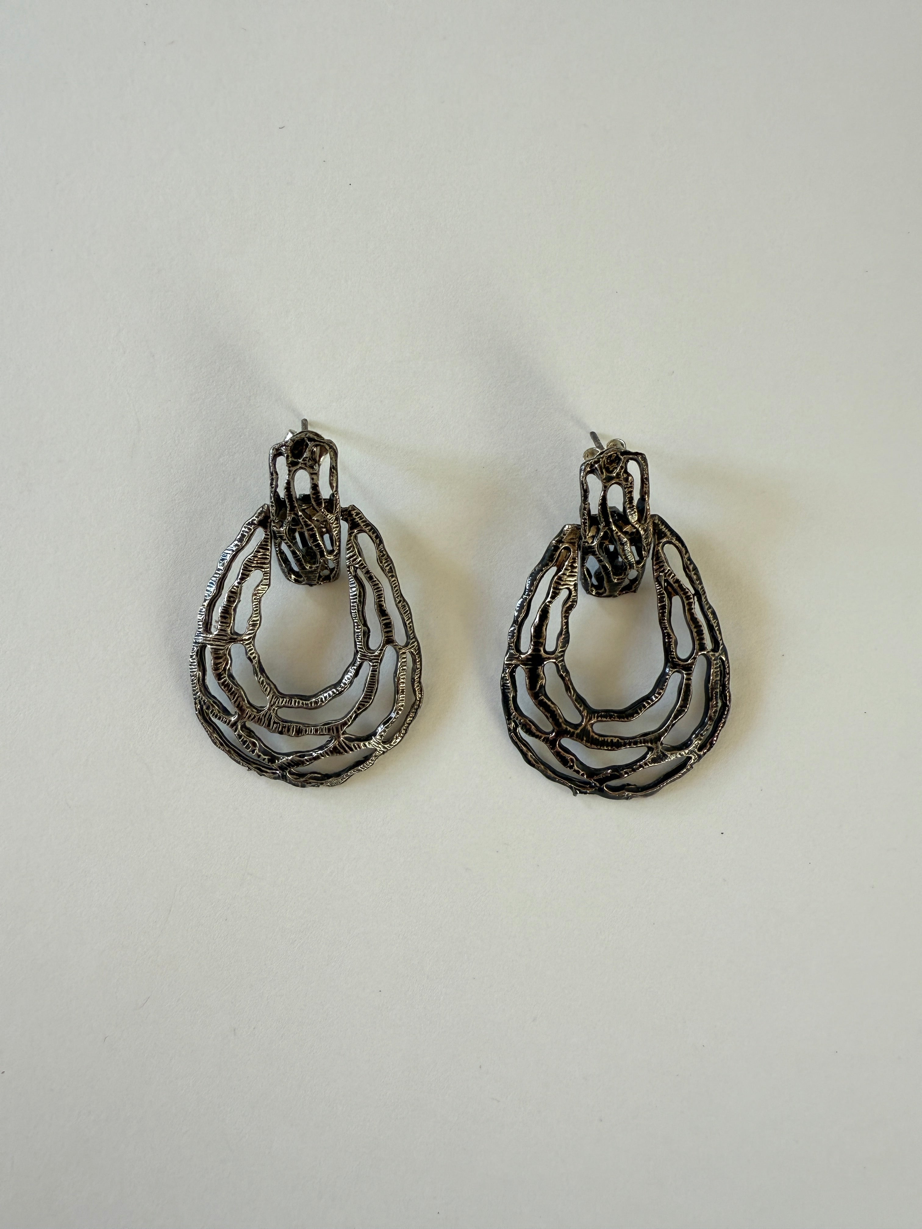 Vintage Sculptural Earrings