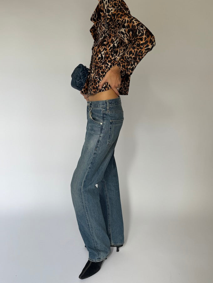 Vintage Leopard Print Blazer 5657