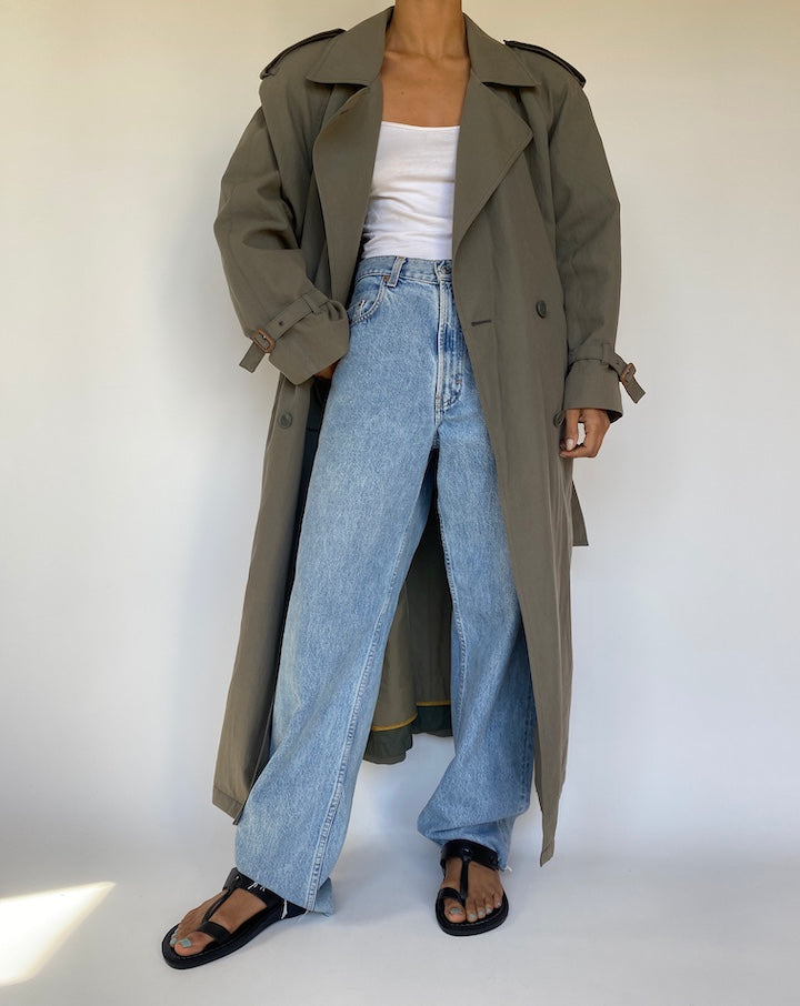 VINTAGE OVERSIZED TRENCH COAT 3215