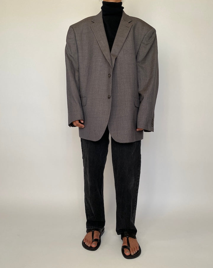 VINTAGE SINGLE BREASTED WOOL BLAZER 2040