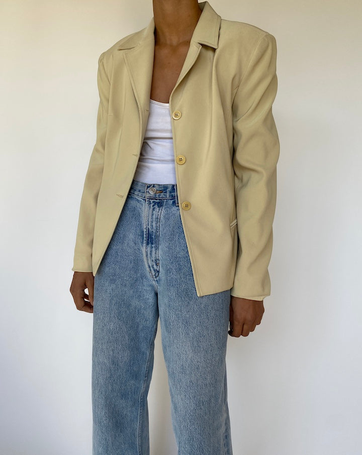 VINTAGE BEIGE BLAZER 3227