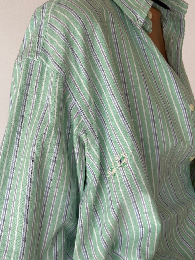 Vintage Stripe Ralph Lauren Shirt green