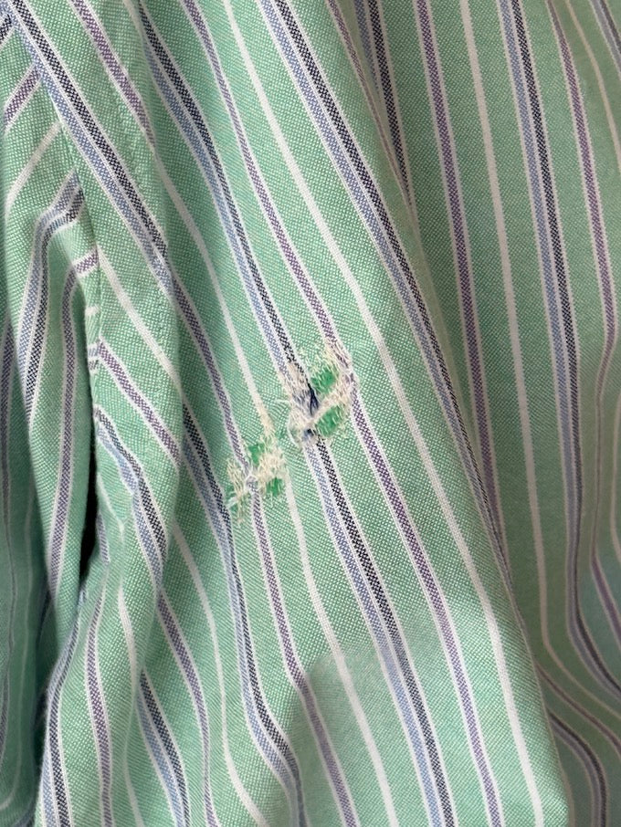 Vintage Stripe Ralph Lauren Shirt green