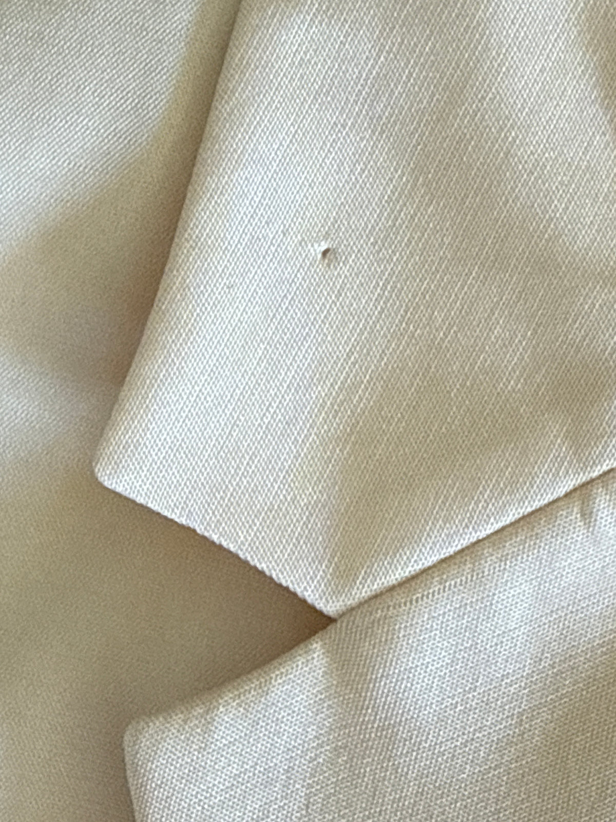 Vintage Fitted Silk Blazer Ivory 8204