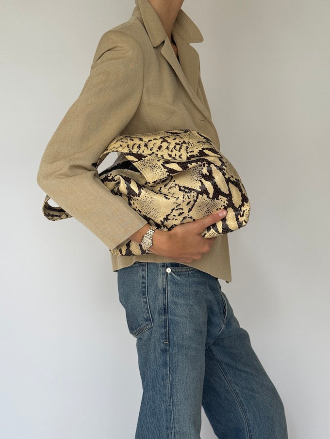 Vintage Feminine Blazer In Beige 5873