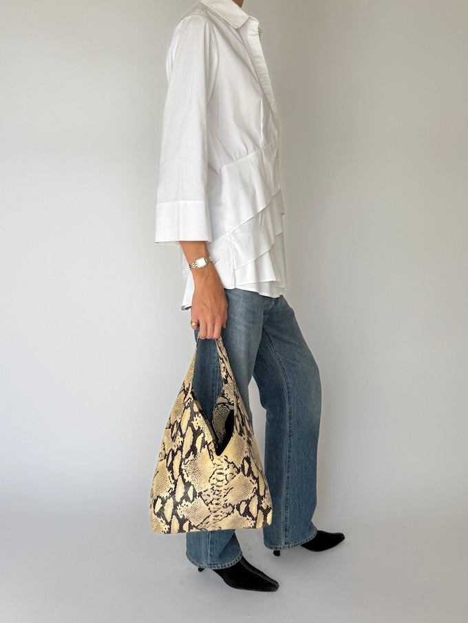 Vintage Panel Detailing Shirt White 6128