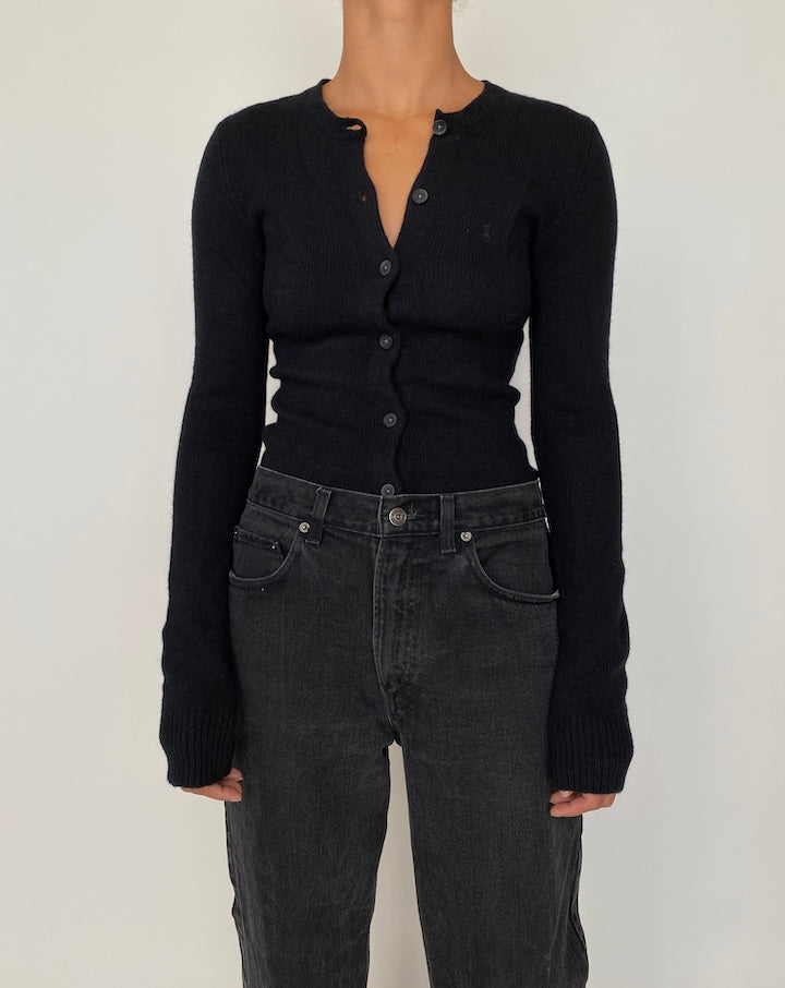 VINTAGE BLACK RALPH LAUREN CARDIGAN 2060