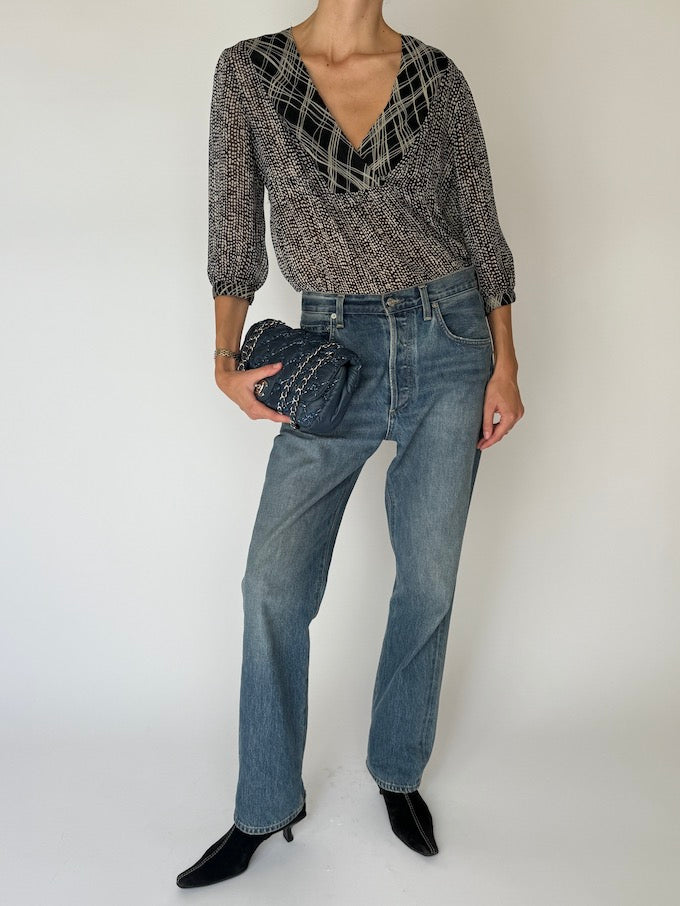 Vintage Polka Dot Blouse 6322