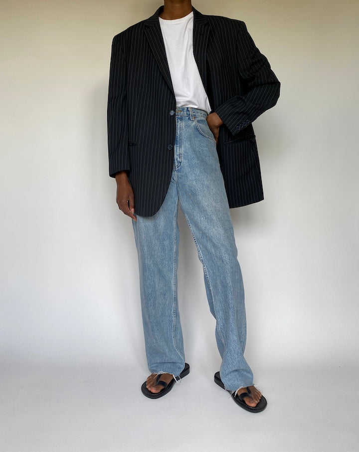 VINTAGE PINSTRIPED BLAZER 3652