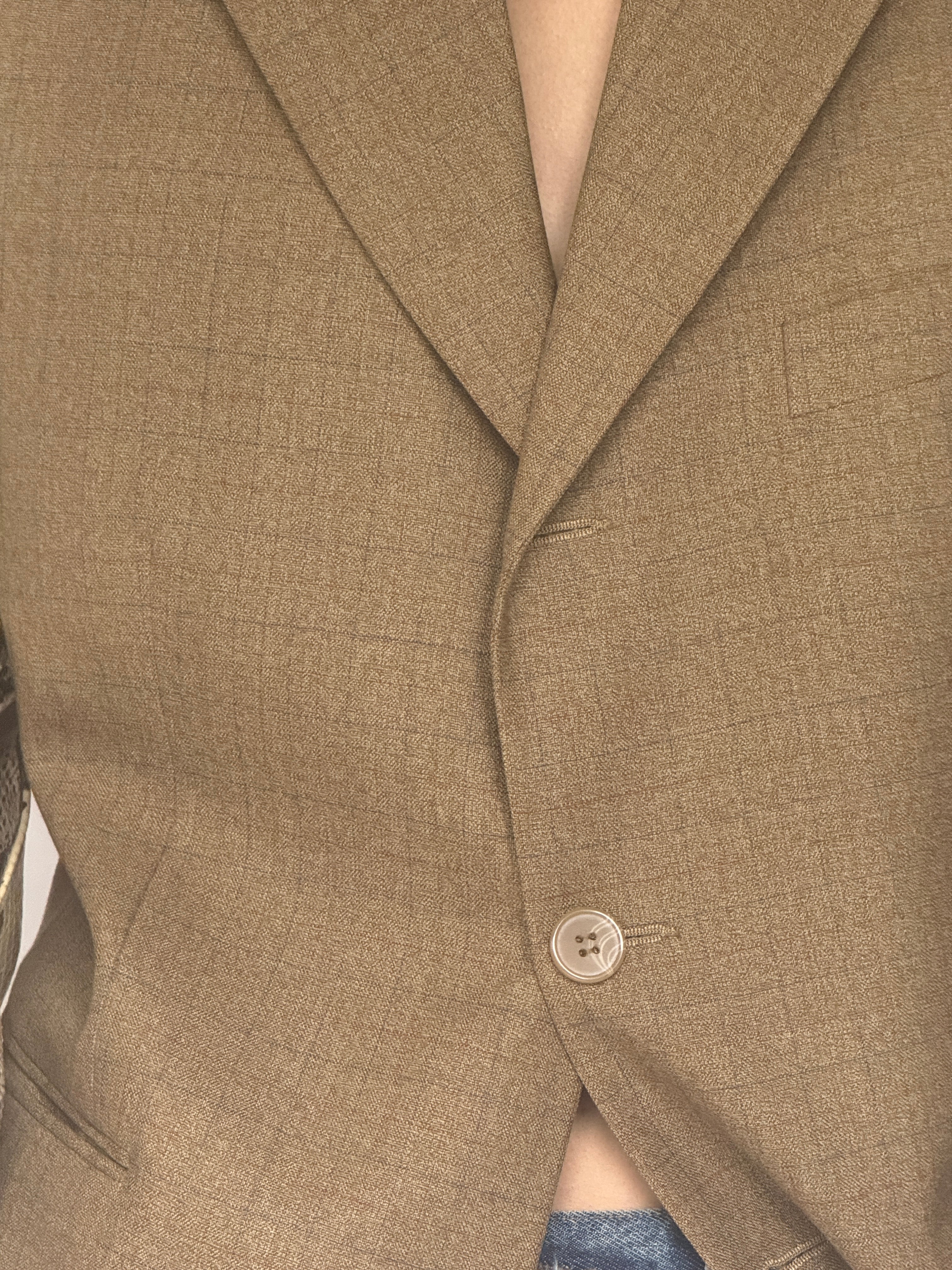 Vintage Brown Wool Blazer 7074