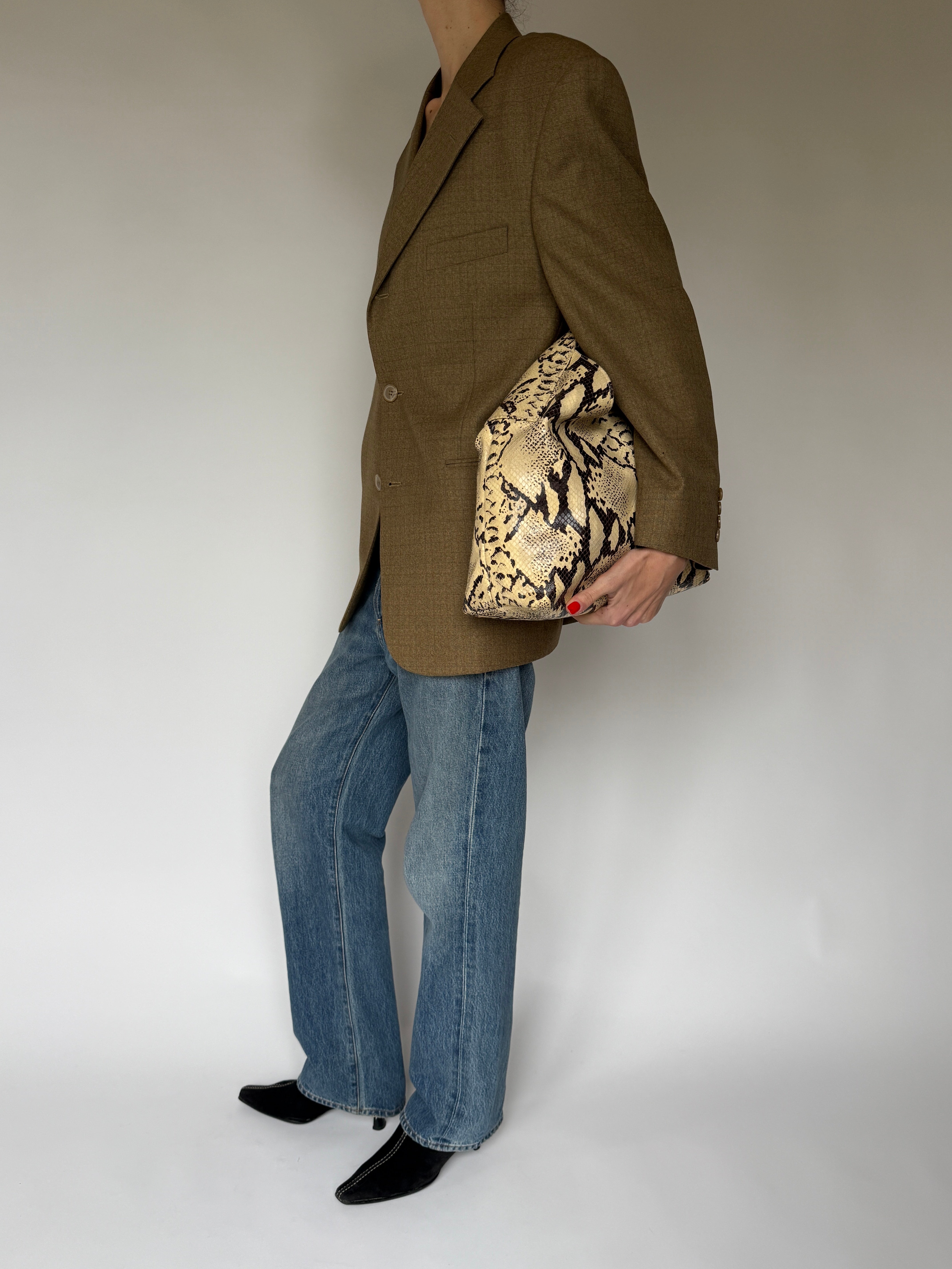 Vintage Brown Wool Blazer 7074