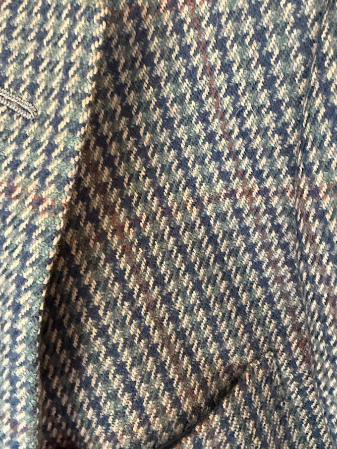 Vintage Houndstooth Wool Blazer 5850
