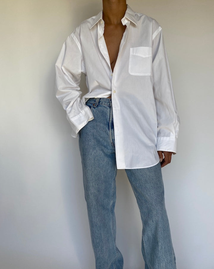 VINTAGE WHITE RALPH LAUREN SHIRT 3252