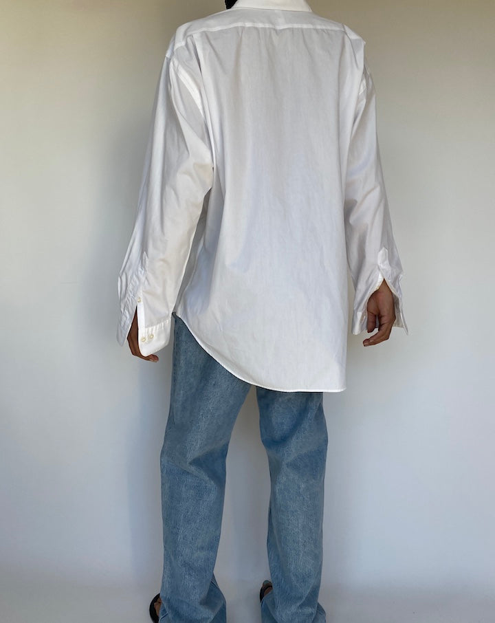 VINTAGE WHITE RALPH LAUREN SHIRT 3252