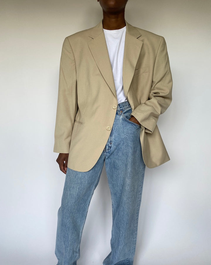 VINTAGE BEIGE BLAZER 3655