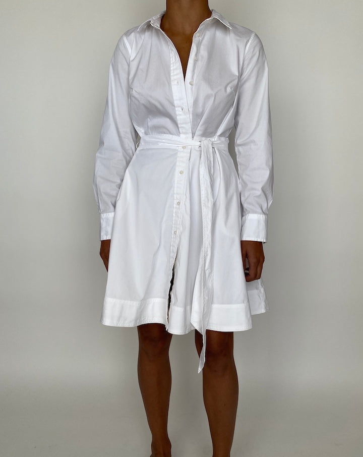 VINTAGE WHITE SHIRT DRESS 2073
