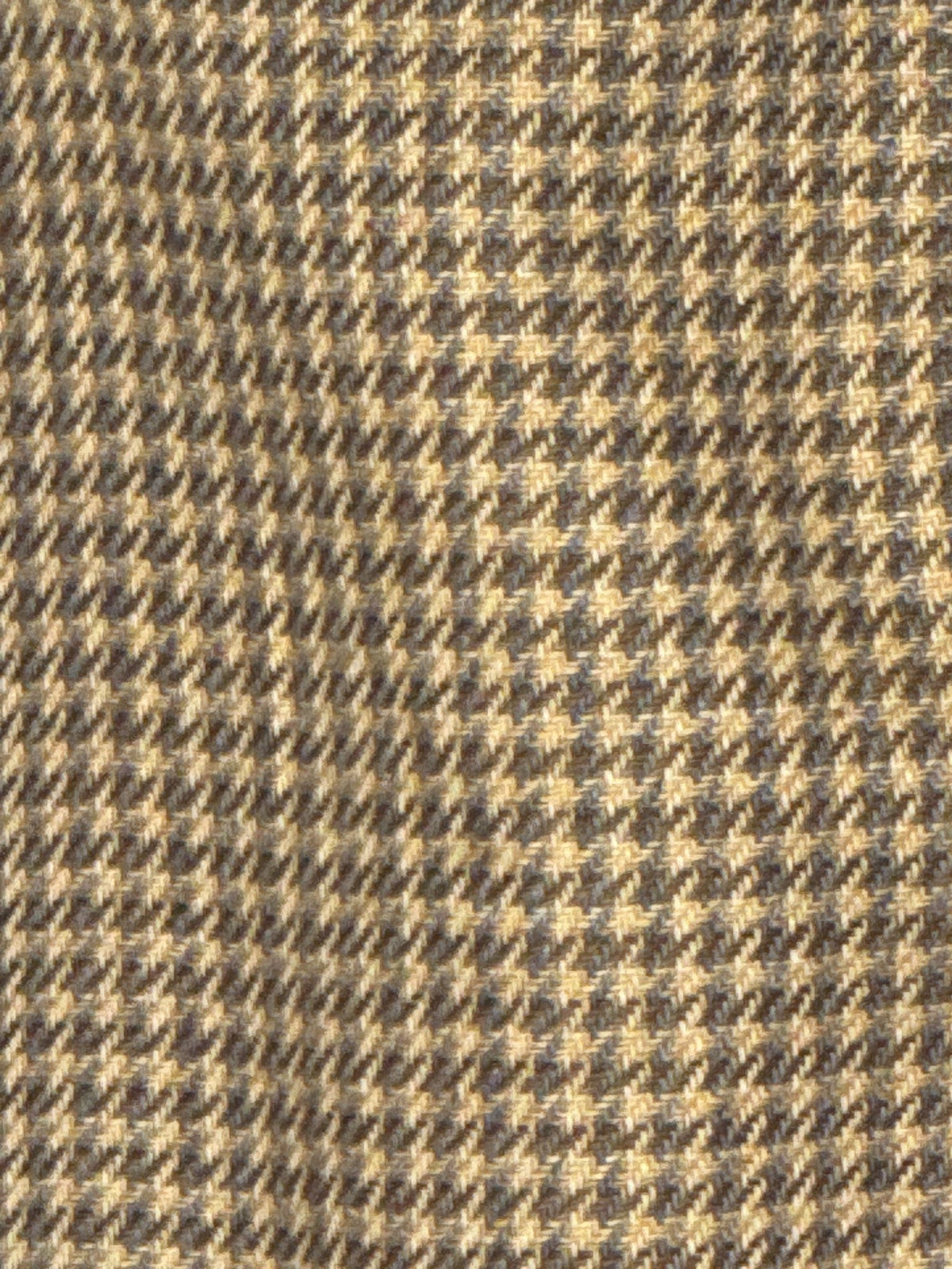 Vintage houndstooth silk blazer tan fabric close-up
