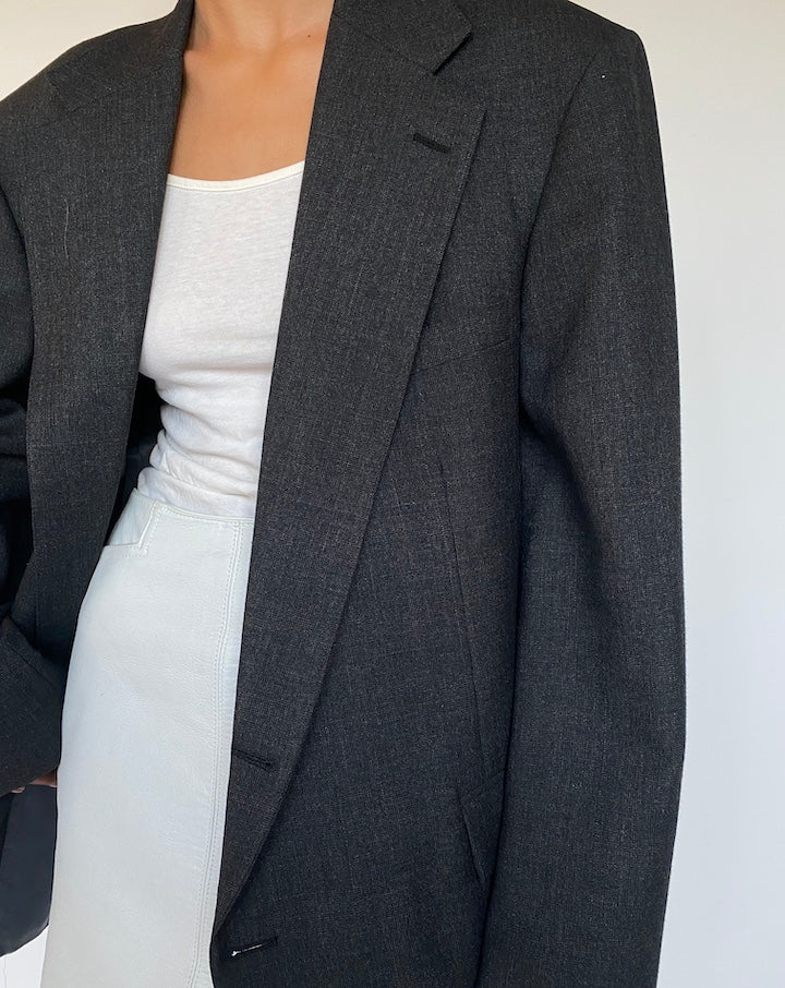 VINTAGE DARK GREY RALPH LAUREN BLAZER 2691