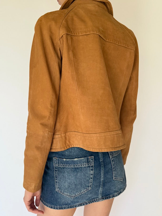 Vintage Brown Leather Jacket 4757