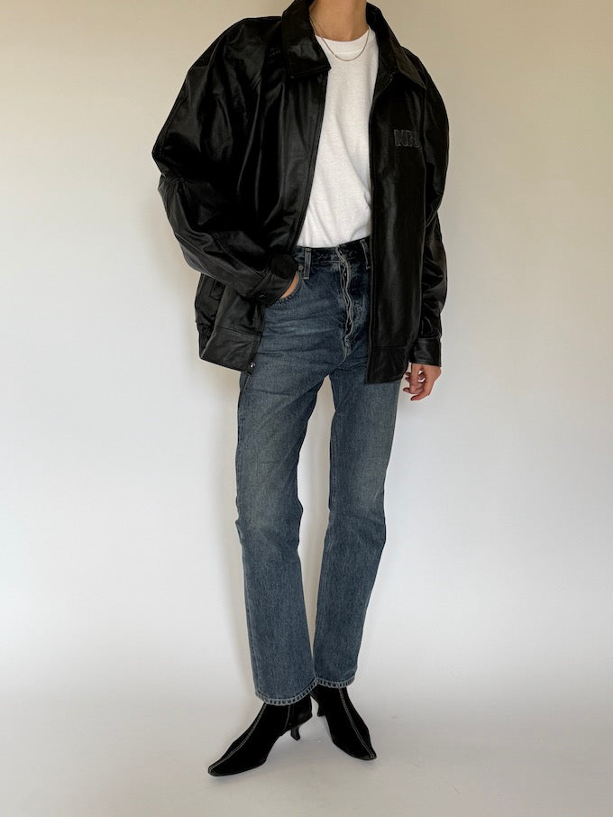 Leather jacket, vintage leather jacket, svc, shopvintagecollection