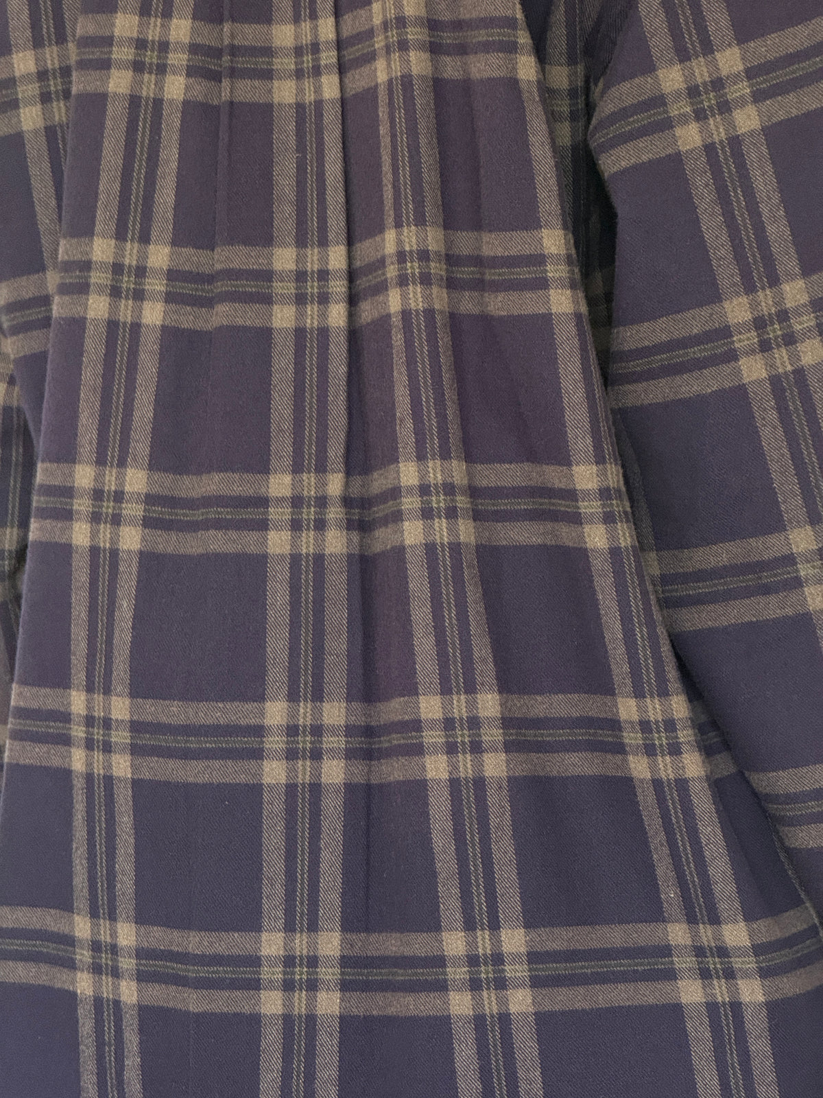 Vintage Flannel Shirt Navy 8235