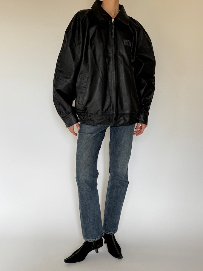 Leather jacket, vintage leather jacket, svc, shopvintagecollection