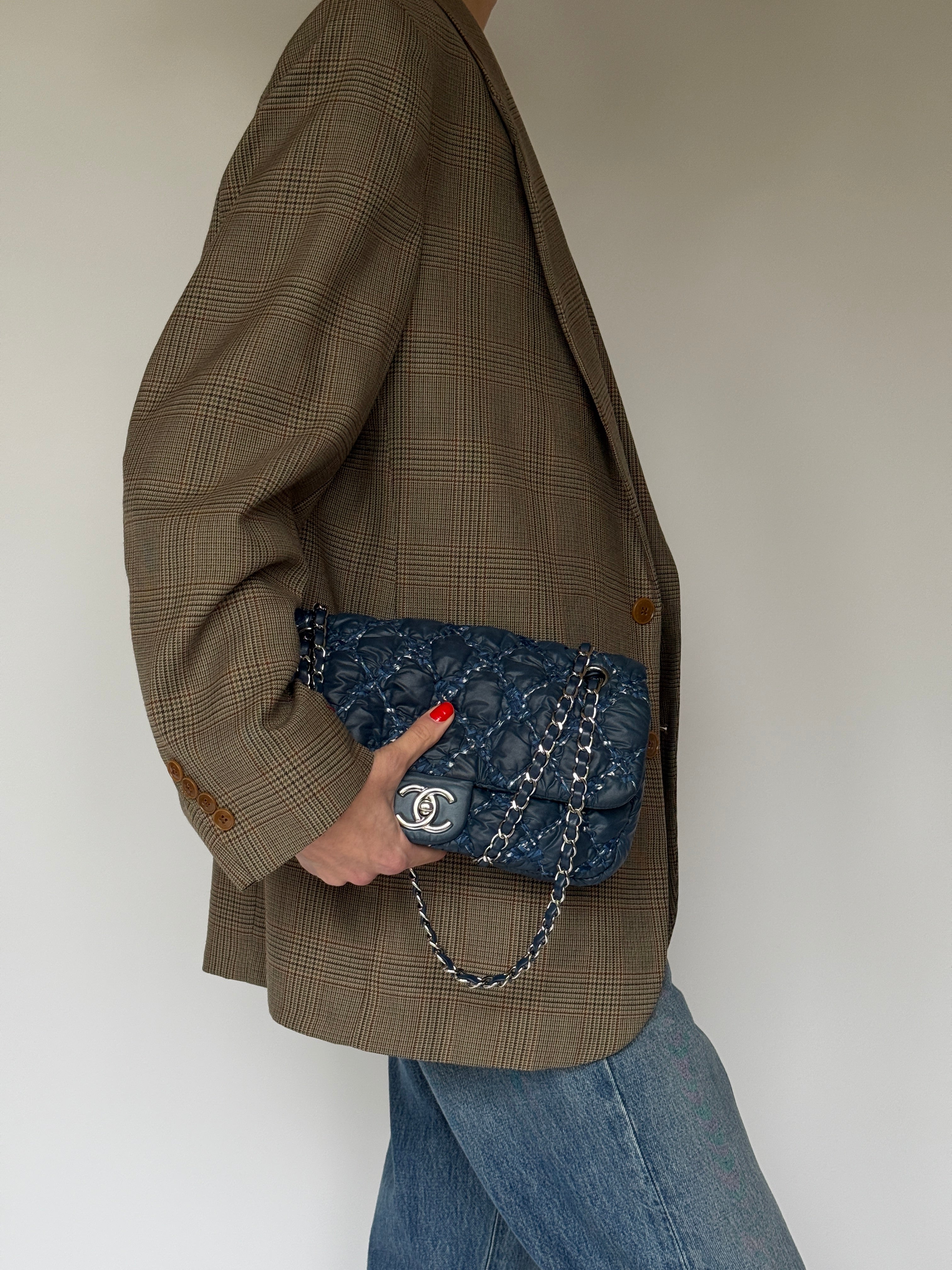 Vintage Plaid Oversized Blazer 6277