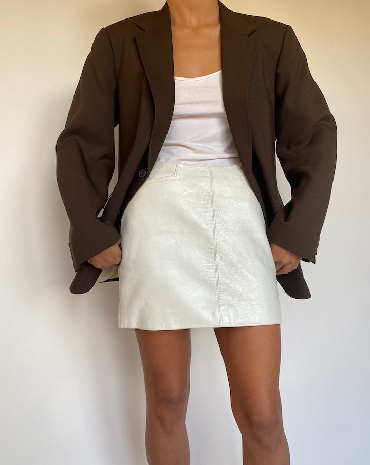 VINTAGE BROWN SINGLE BREASTED BLAZER 2121