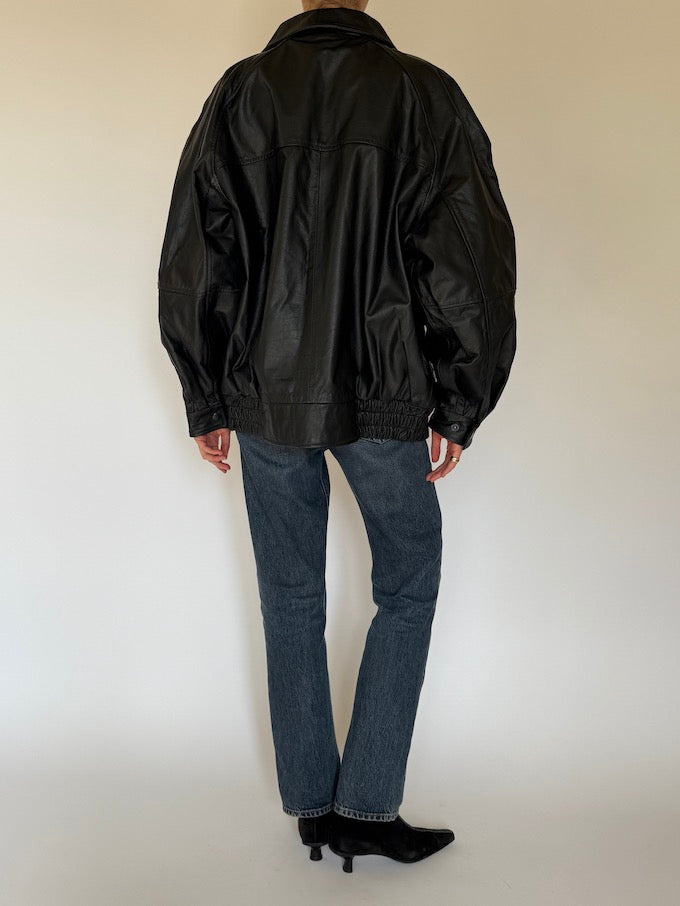 Leather jacket, vintage leather jacket, svc, shopvintagecollection
